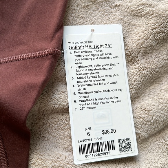 NWT. Unlimit instill Tight 25’ lululemon - Picture 2 of 4